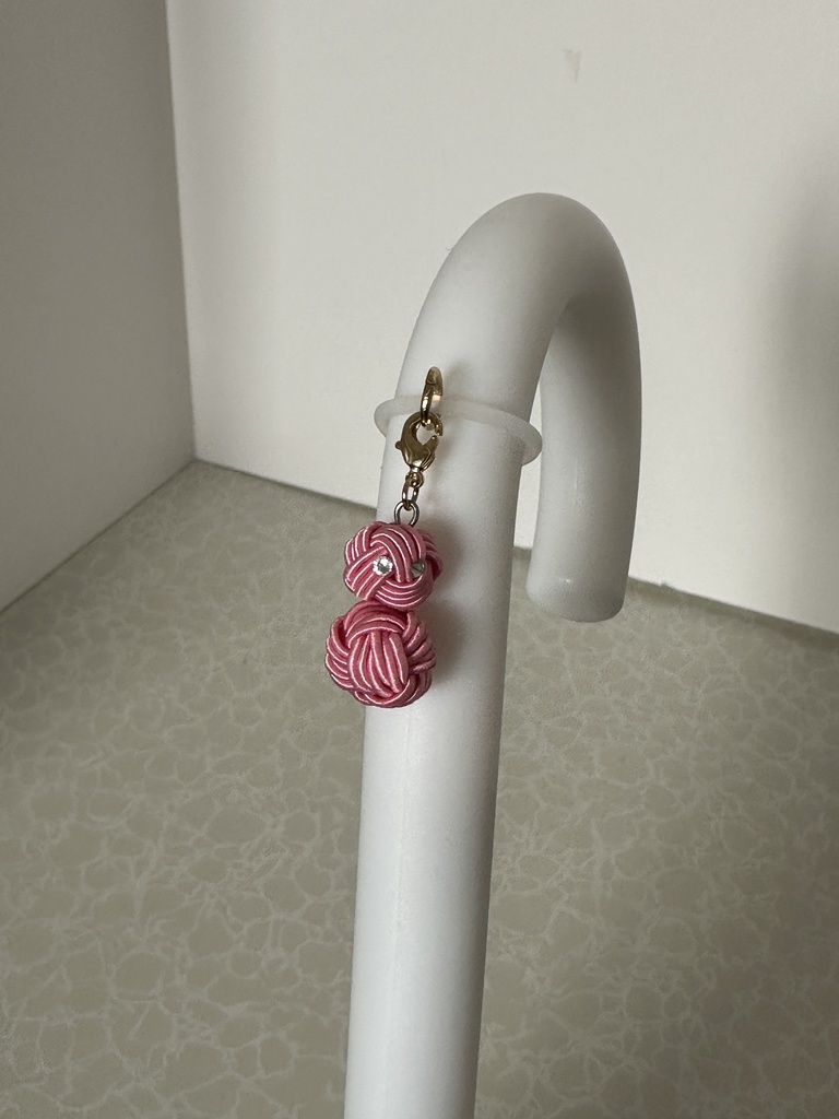 雪だるま ピンク スノーマン 水引アンブレラマーカー