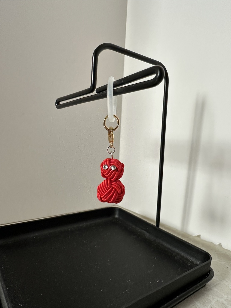 雪だるま 赤 スノーマン 水引アンブレラマーカー