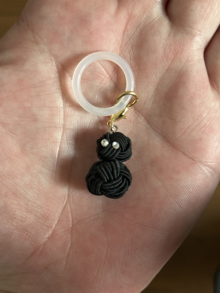 雪だるま 黒 スノーマン 水引アンブレラマーカー