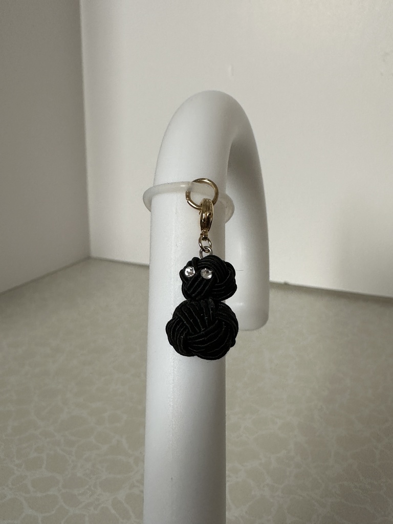 雪だるま 黒 スノーマン 水引アンブレラマーカー