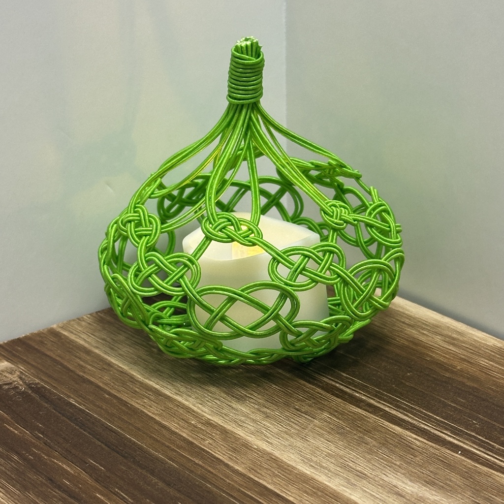 宵雫(よいしずく)LEDキャンドルライトカバー 水引 グリーン
