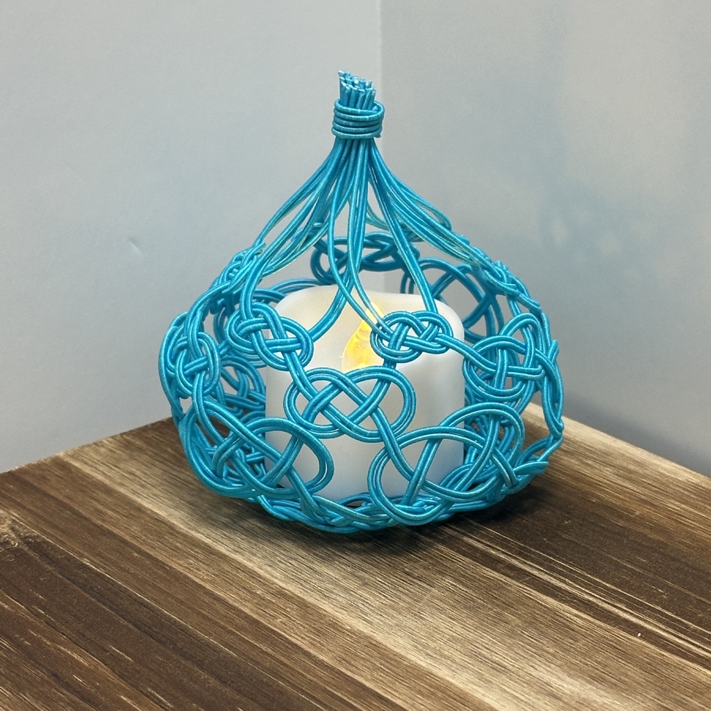 宵雫(よいしずく)LEDキャンドルライトカバー 水引 水色