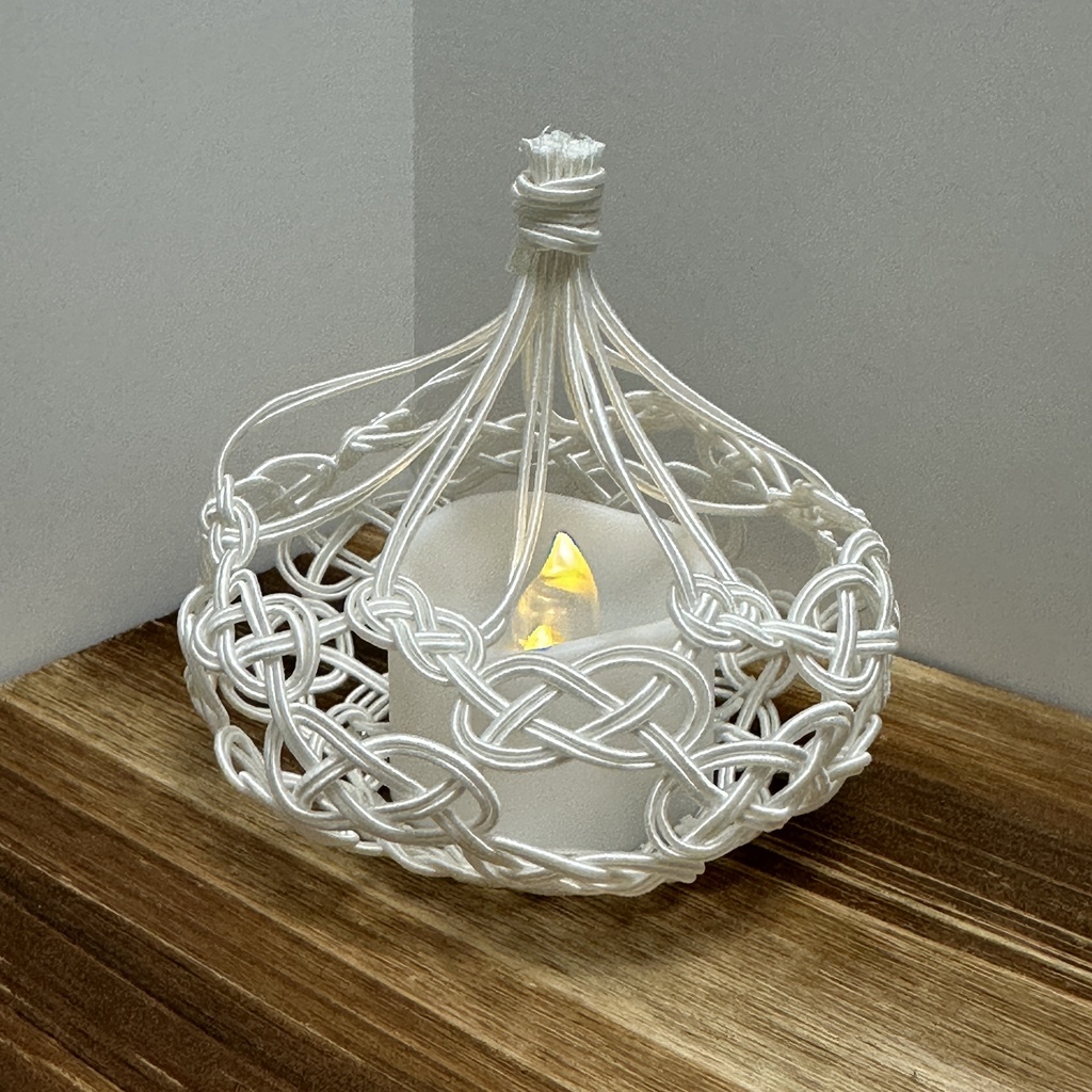 宵雫(よいしずく)LEDキャンドルライトカバー 水引 白