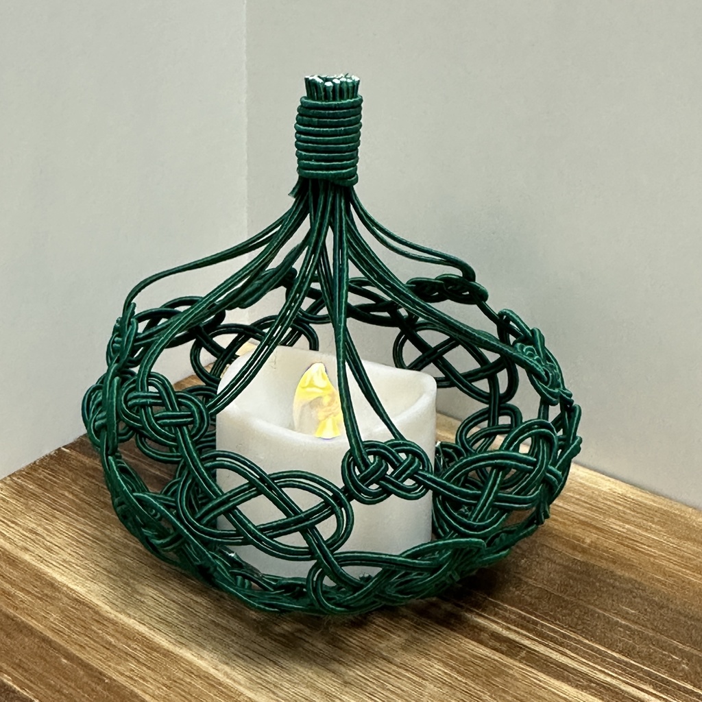 宵雫(よいしずく)LEDキャンドルライトカバー 水引 緑