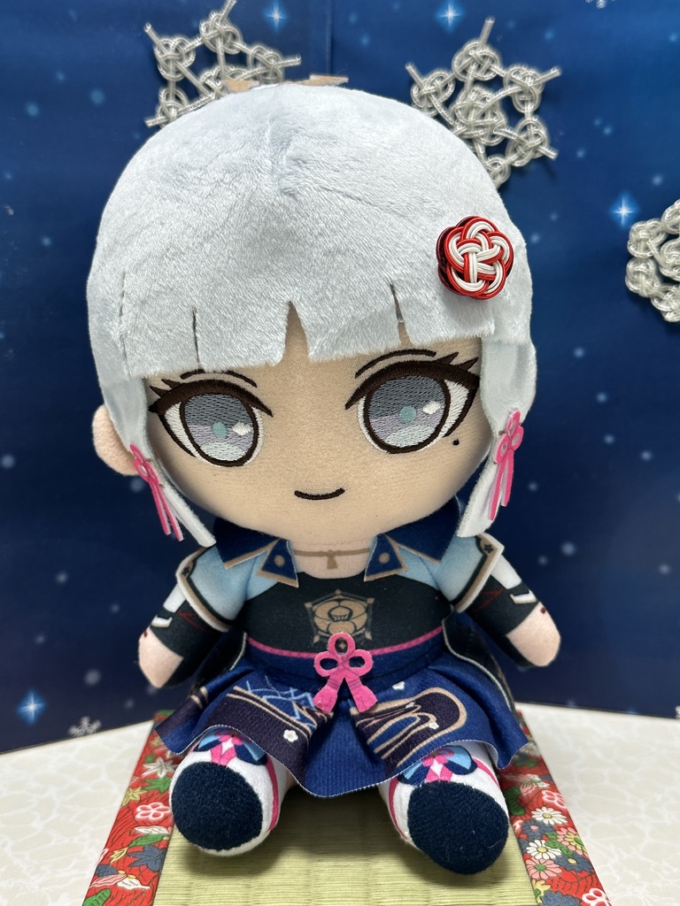 原神 しめ縄イメージアクセサリー 梅結びクリップ(赤×白)