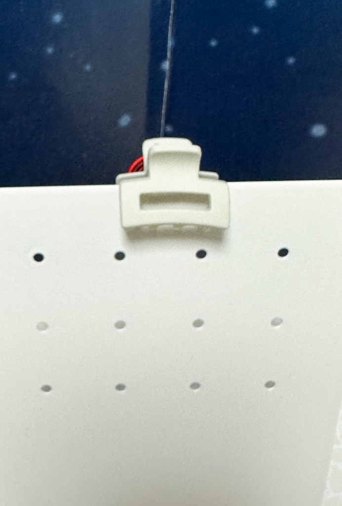 原神 しめ縄イメージアクセサリー 梅結びクリップ(赤×白) 鈴付き