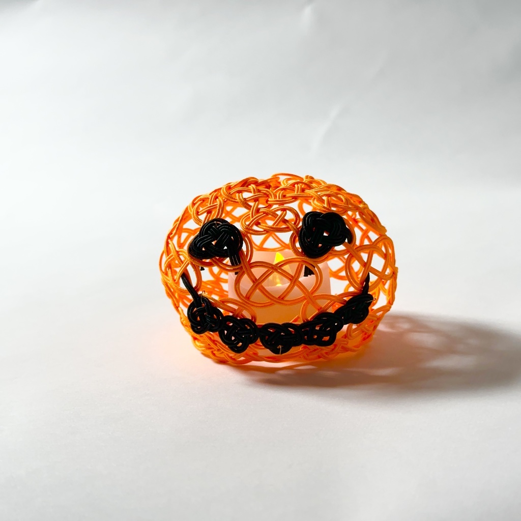 水引ジャックオーランタン・LEDキャンドルカバー 🎃 ~ハロウィンを彩る和の灯り~