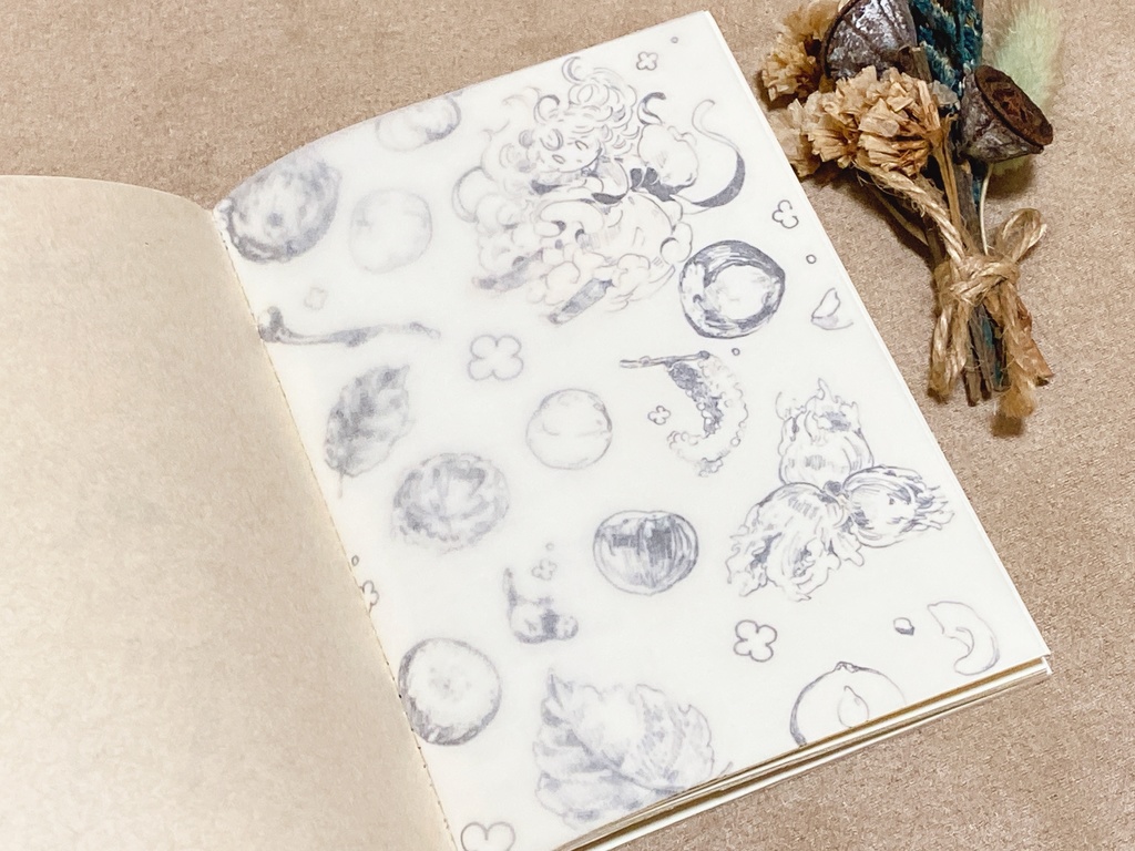 〔手作りイラスト本〕手のひらのヘーゼルナッツ