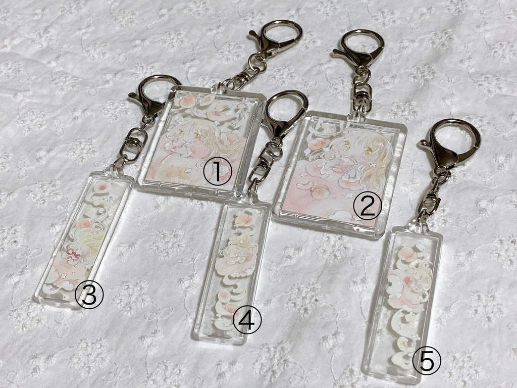 原画キーホルダー『ちまっとももも』