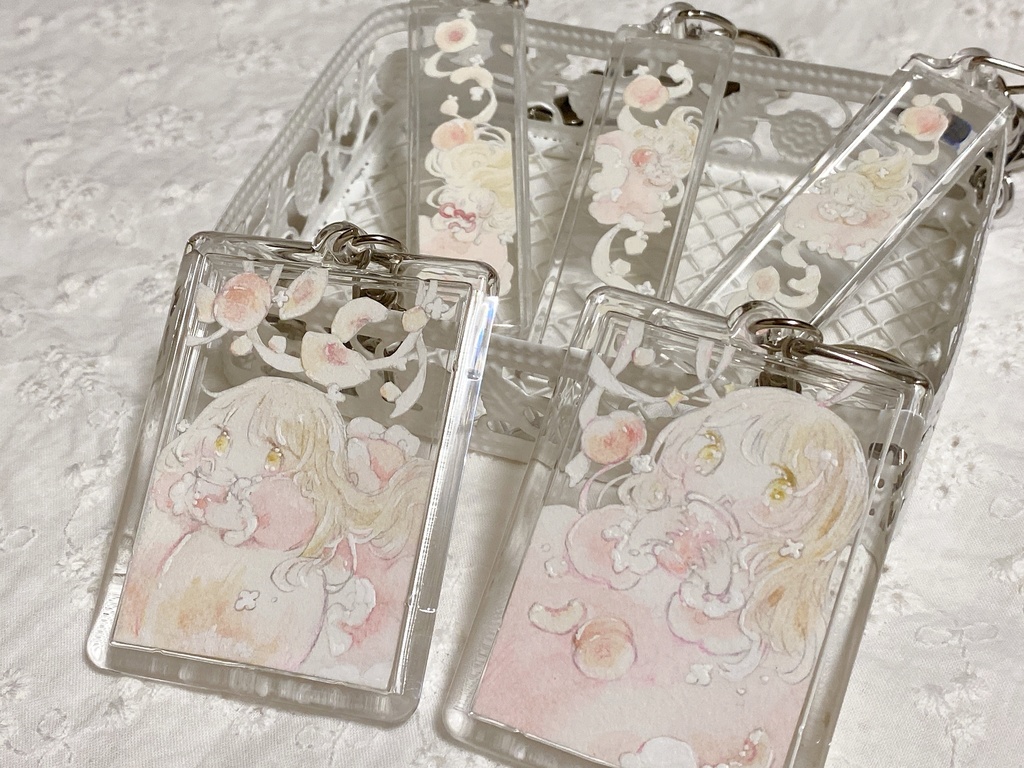 原画キーホルダー『ちまっとももも』