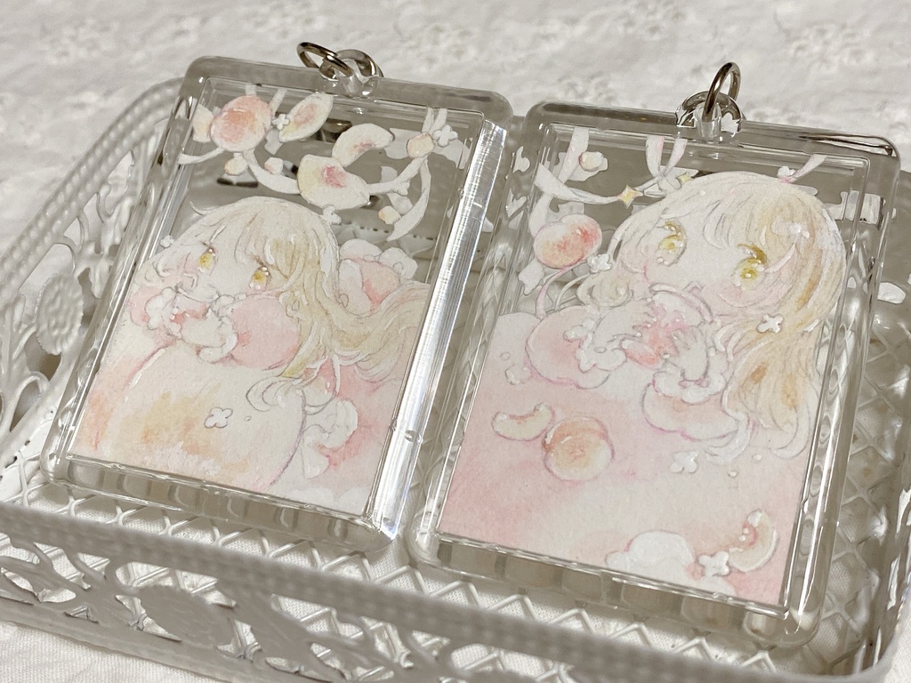 原画キーホルダー『ちまっとももも』