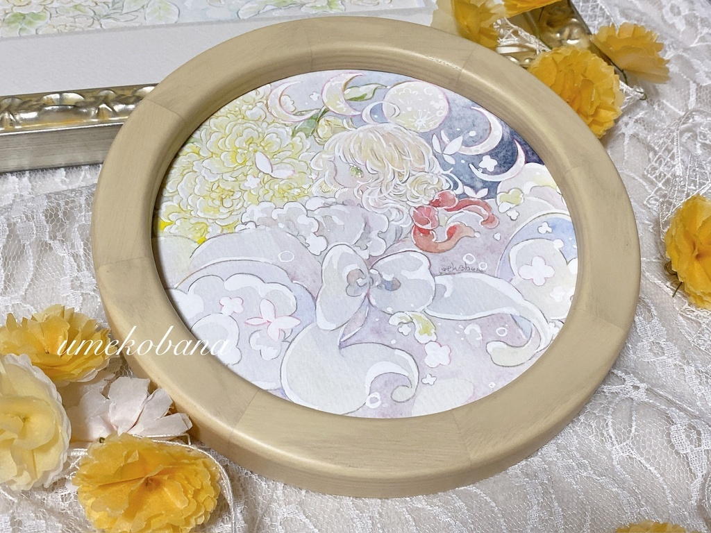⦅額装原画⦆『思い出の中の花姿』