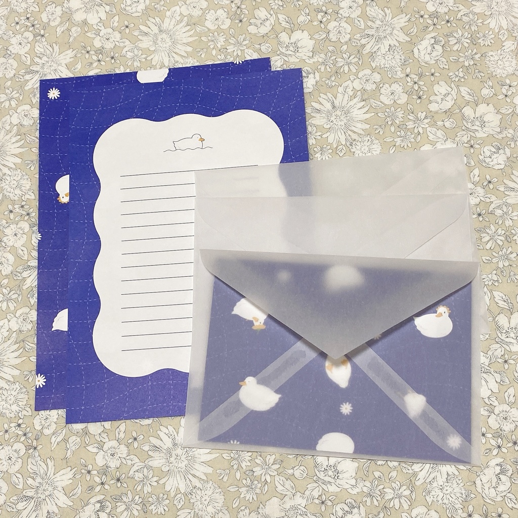 (委託)0Nやさいさんのアヒルのレターセット