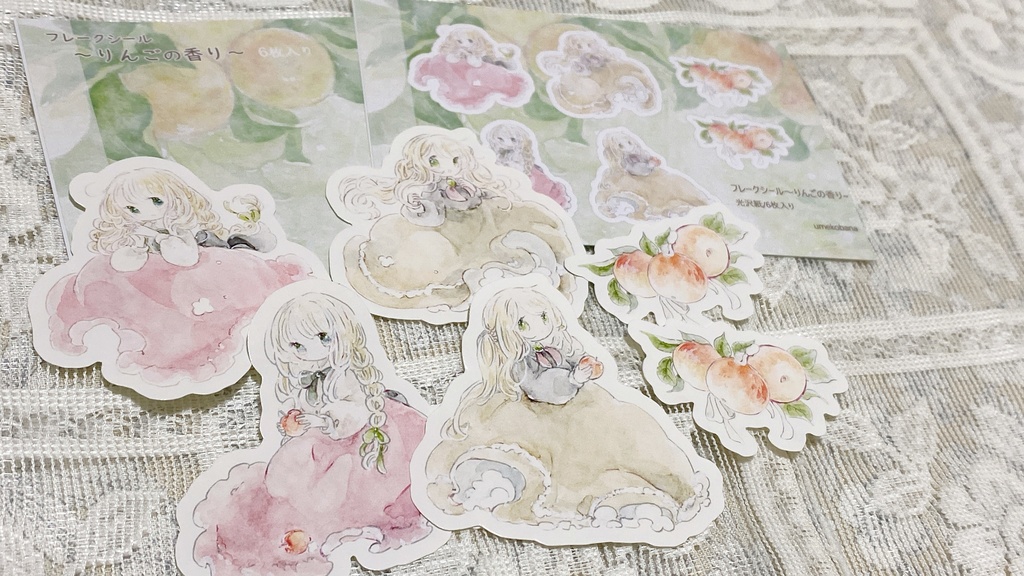 フレークシール「りんごの香り」