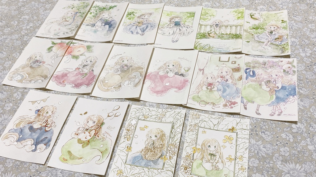 ⦅フレームレス原画⦆染まる色と君のとなり