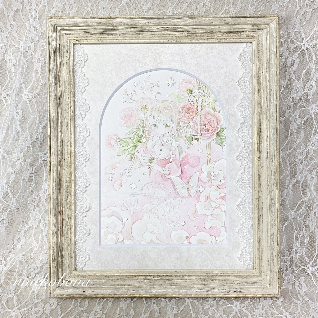 ⦅額装原画⦆『繊細な指先』