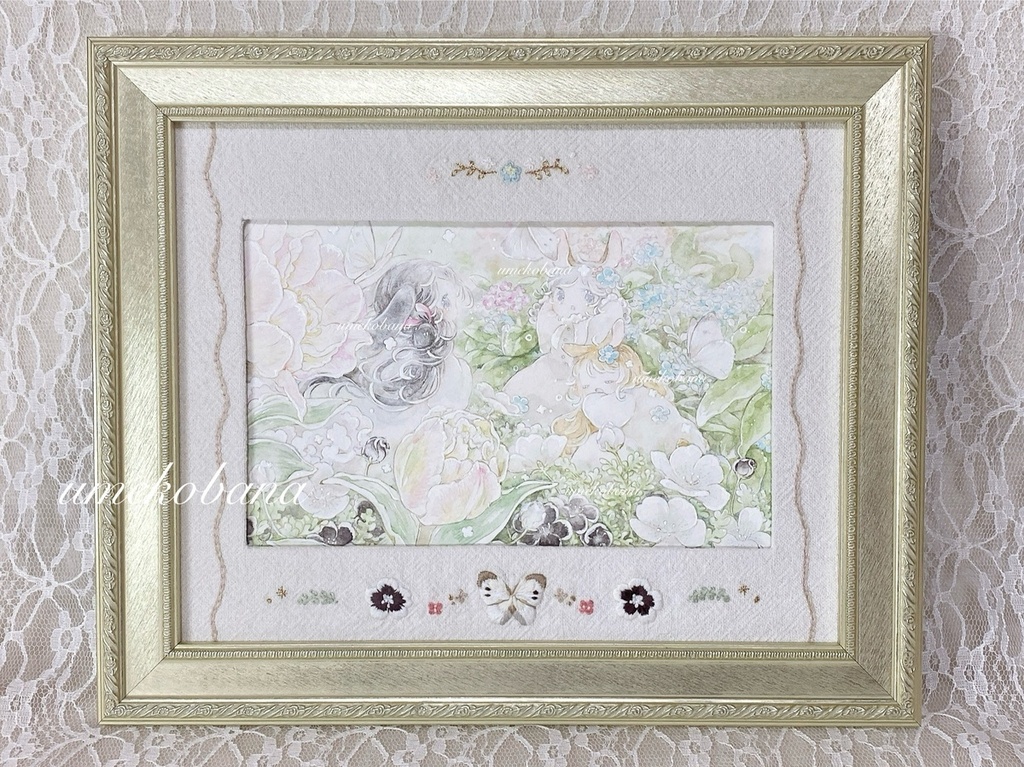 ⦅額装原画⦆『春のお便り』