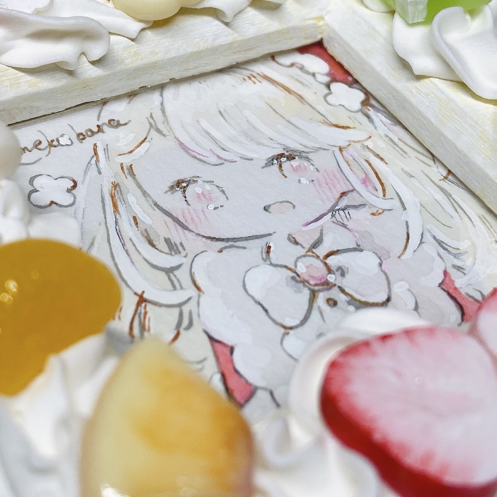 {ミニ原画}ちょっと贅沢なフルーツケーキ