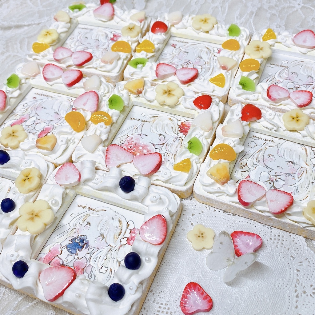 {ミニ原画}ちょっと贅沢なフルーツケーキ