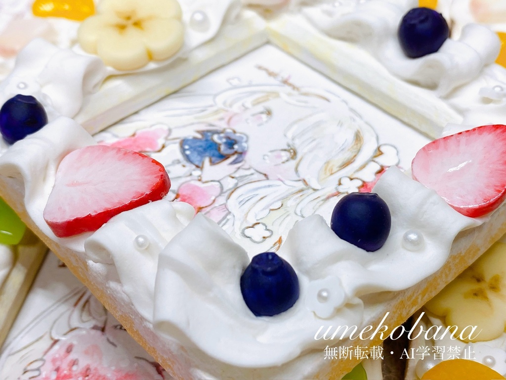 {ミニ原画}ちょっと贅沢なフルーツケーキ
