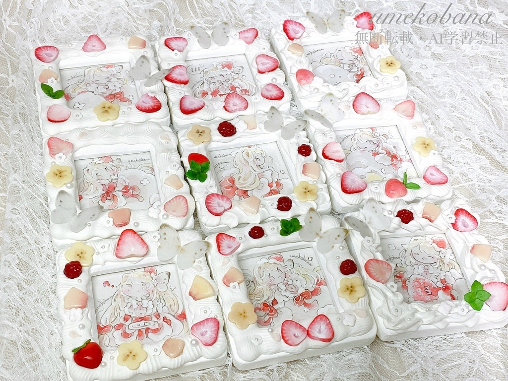 {ミニ原画}幸せちょうちょのミニケーキ