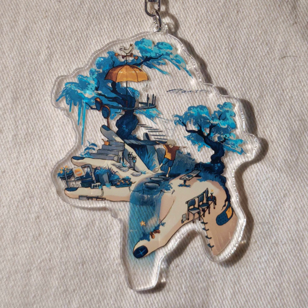 手んと手んアクキー_青