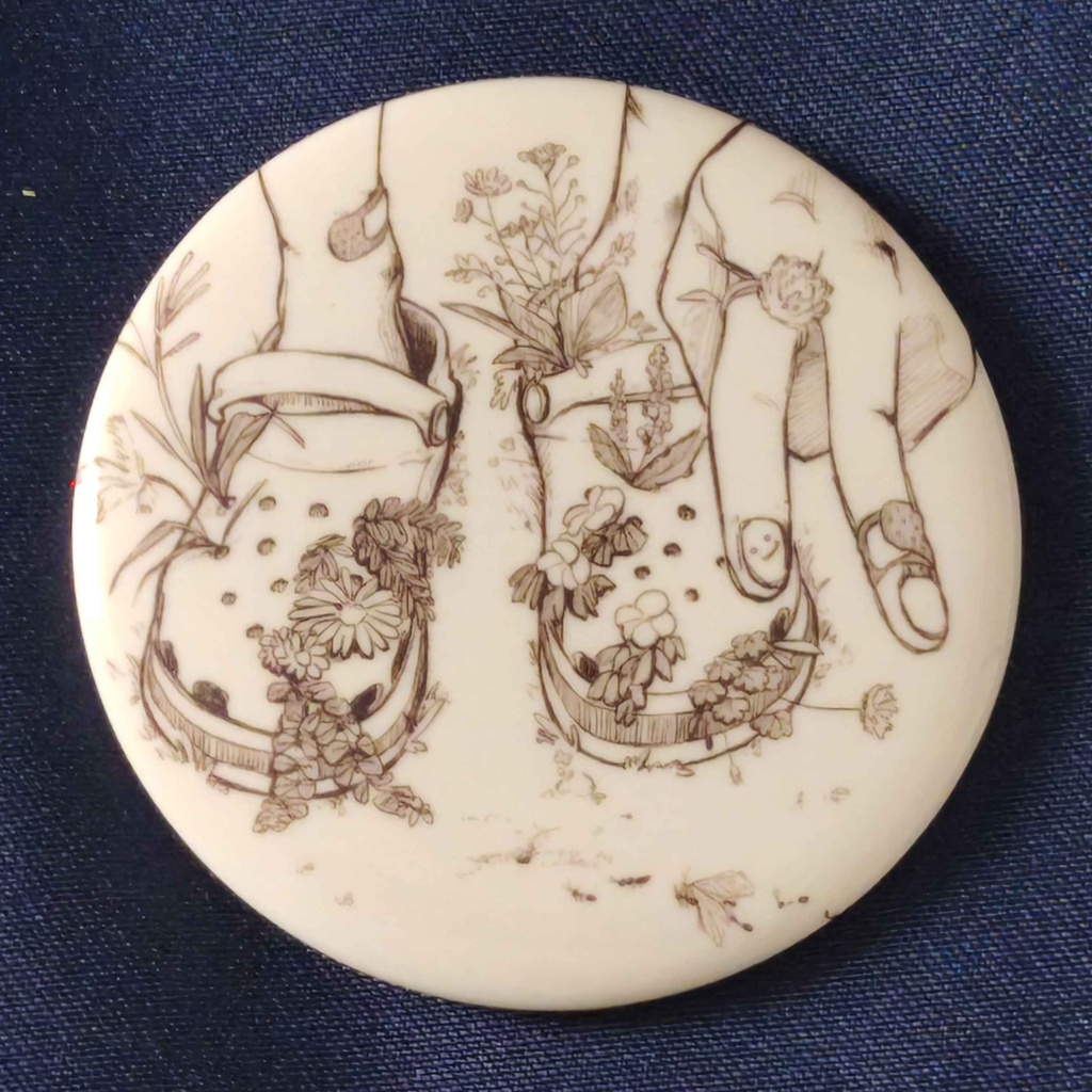 缶バッジ_サンダル