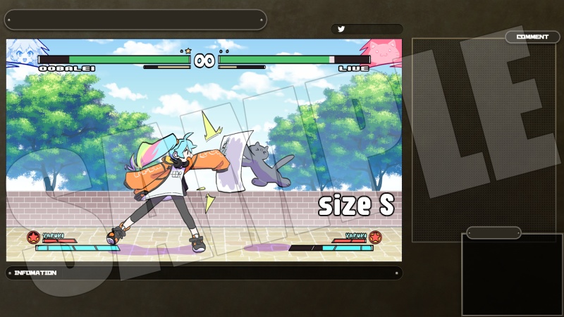 COOLカラー(全12色)ゲーム配信用オーバーレイ 3点セット/全パーツ分解済み