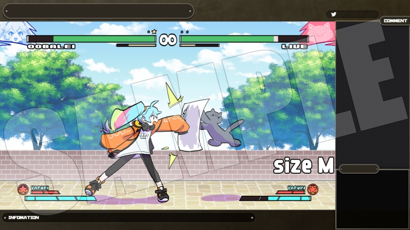 COOLカラー(全12色)ゲーム配信用オーバーレイ 3点セット/全パーツ分解済み