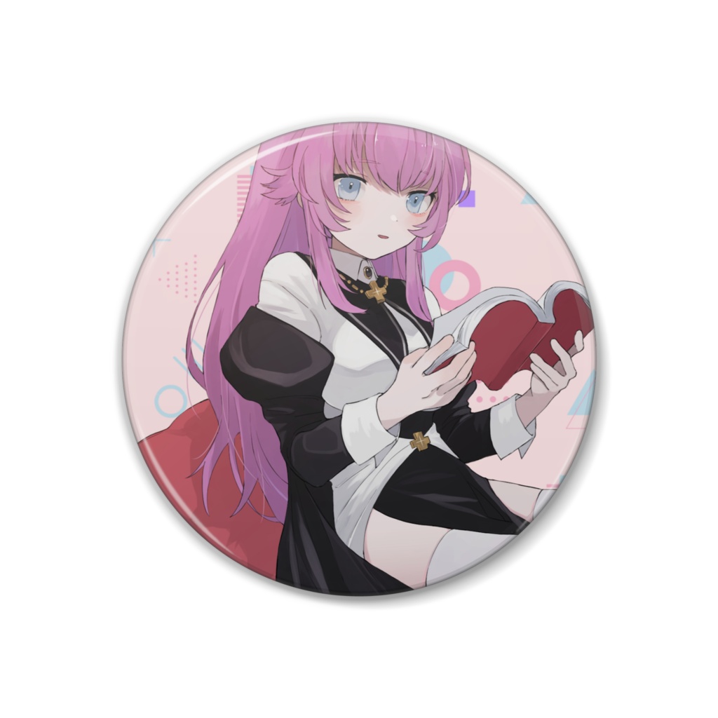 読み聞かせシスター缶バッチ