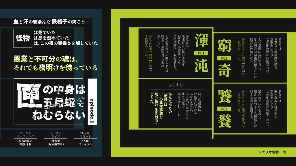 インセイン合同キャンペーンシナリオ集『ミツドモエ』