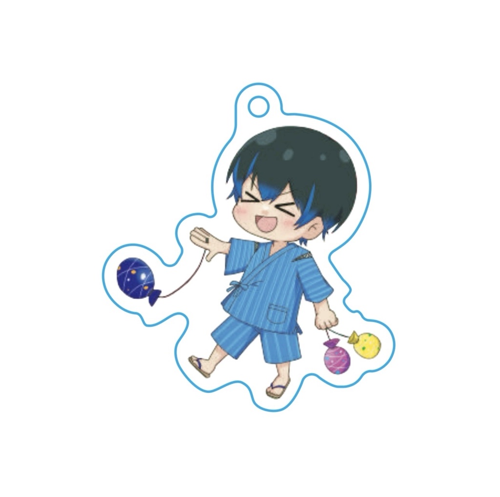 【受注】アクリルキーホルダー　夏祭り