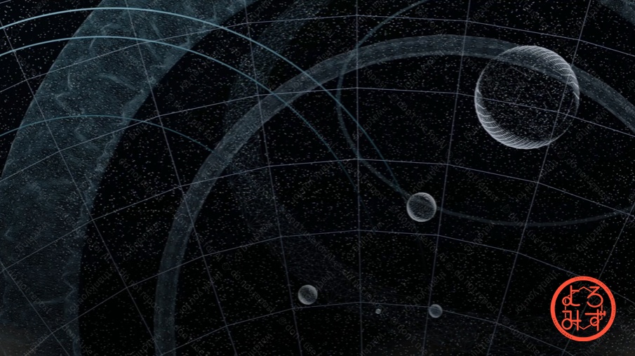 【動く背景】天体図風宇宙背景【ループアニメーション素材】