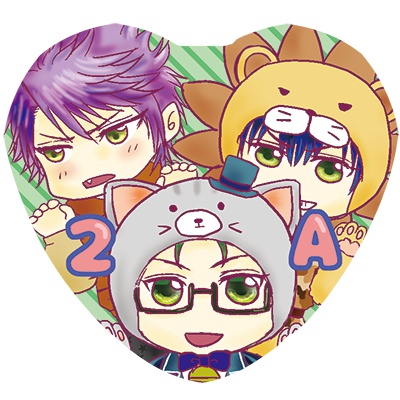 【BF】2-Aアニマルハート缶バッジ