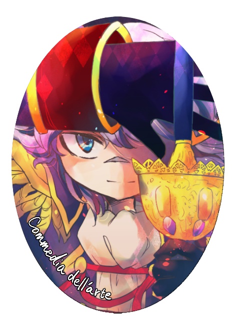 ガラス製ミニカメオストラップ - ハルシュト