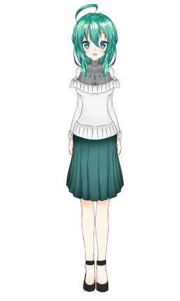 【FaceRig動作確認済】緑色の女の子【お試し価格】