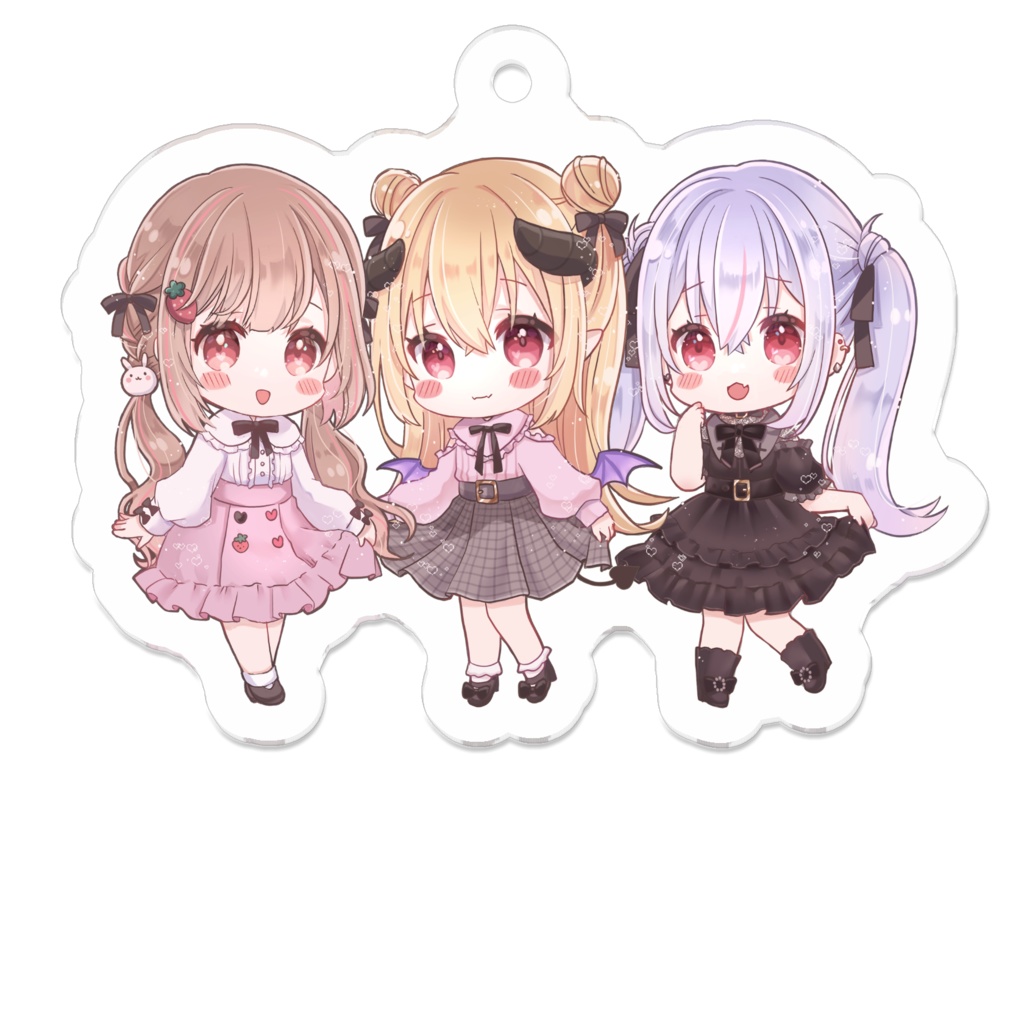 いちご・エマ・まひるアクリルキーホルダー①