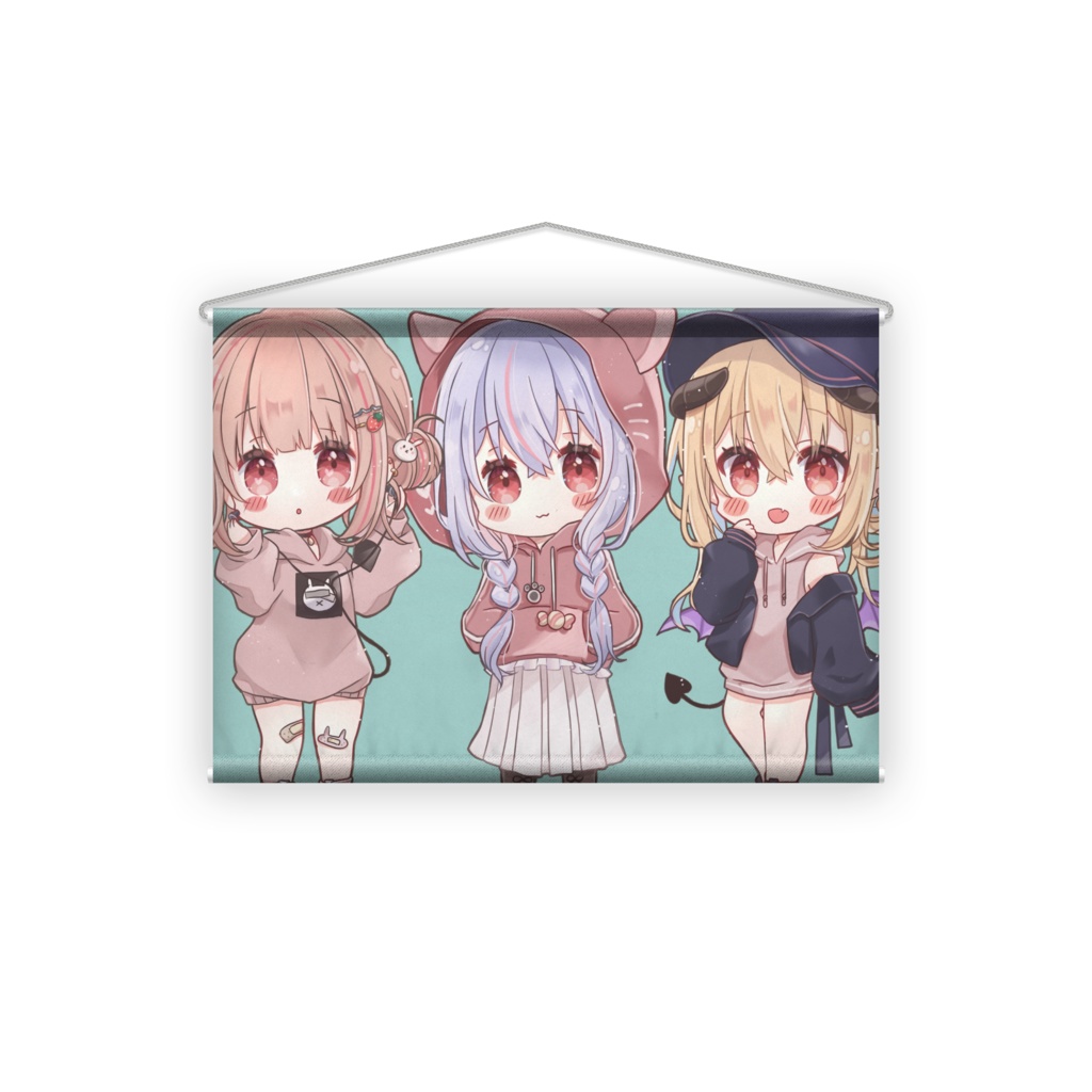 いちご・エマ・まひるタペストリー①