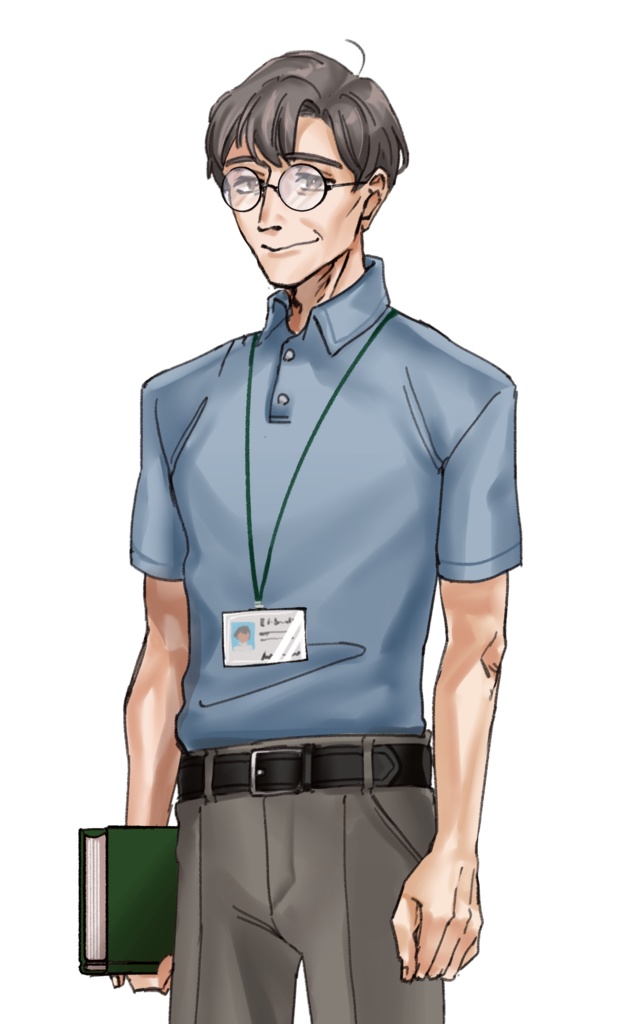 【無料版】立ち絵素材 柔和な雰囲気のおじさん