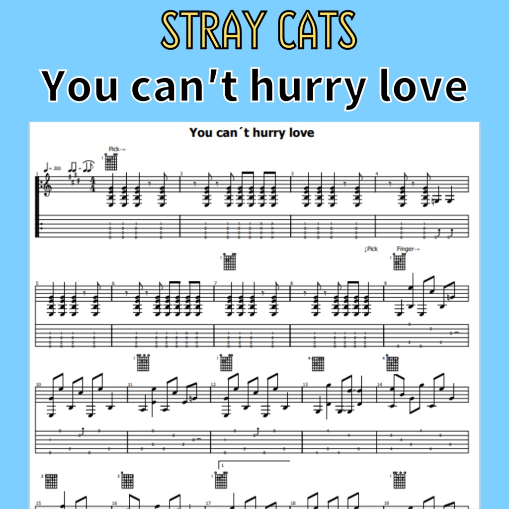 You can´t hurry love -STRAY CATS Ver.-