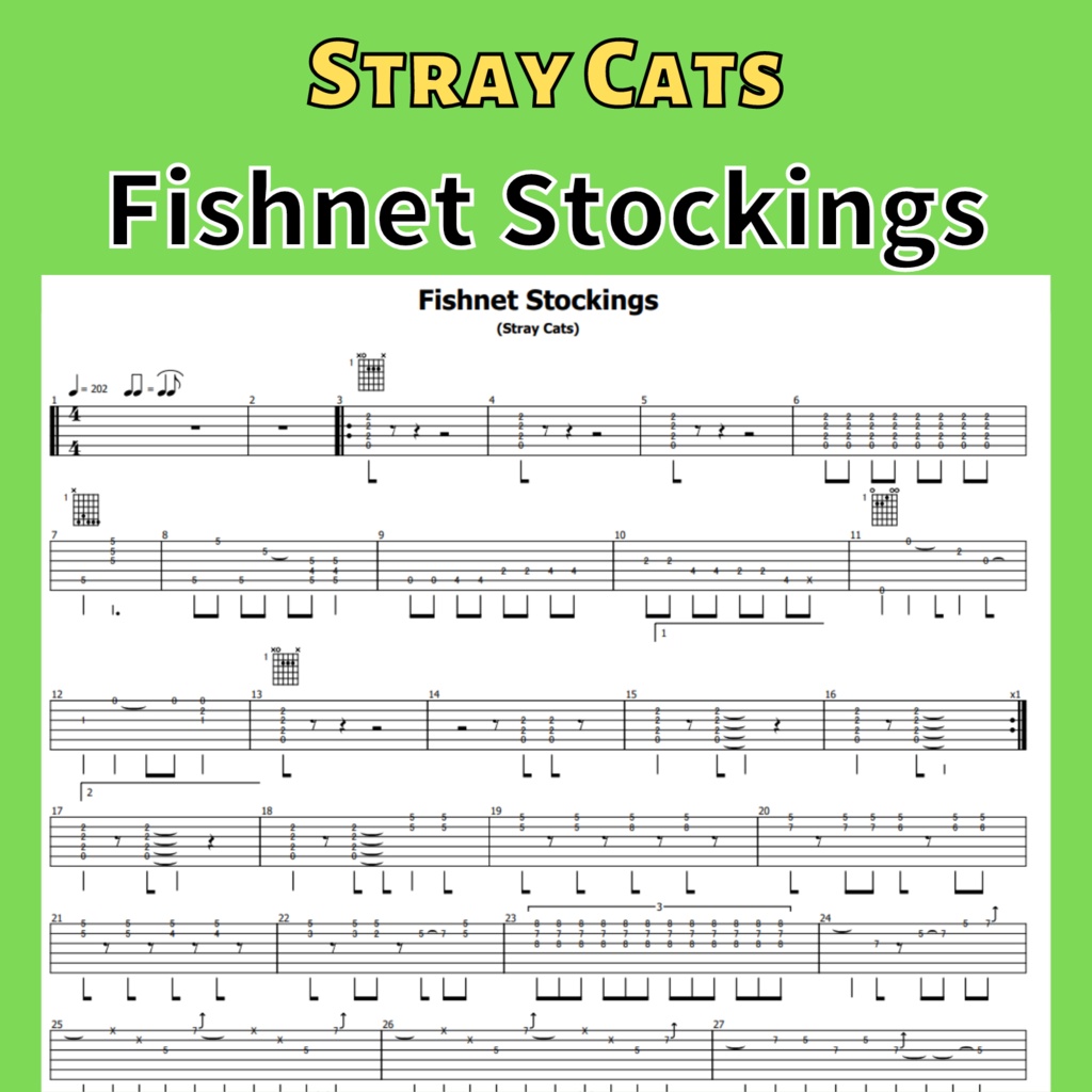 Fishnet Stockings/Stray Cats TAB