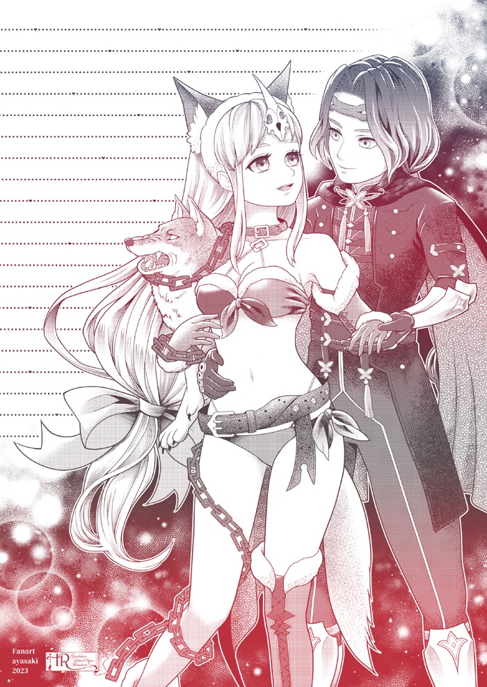 ★聖剣伝説3ToM ホークアイ♥リース グラデ便箋セット企画