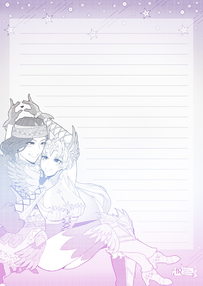 ★聖剣伝説3ToM ホークアイ♥リース グラデ便箋セット企画