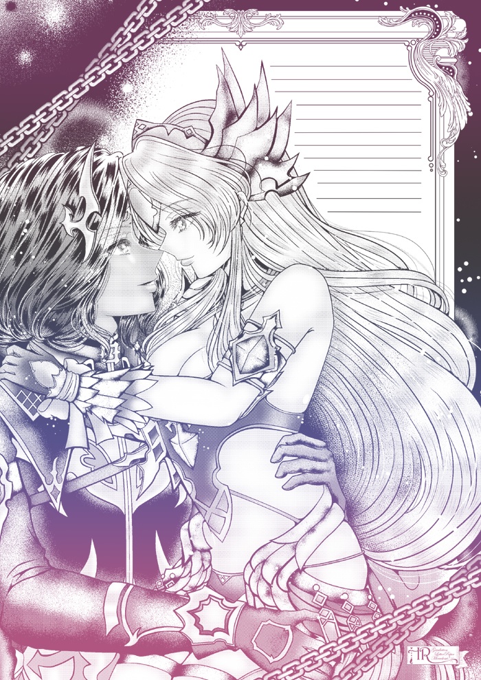 ★聖剣伝説3ToM ホークアイ♥リース グラデ便箋セット企画