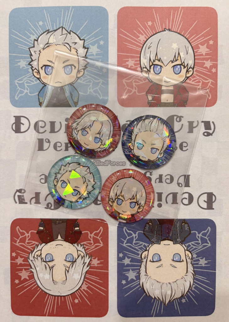DMC3・5　半魔双子ぷっくりシール