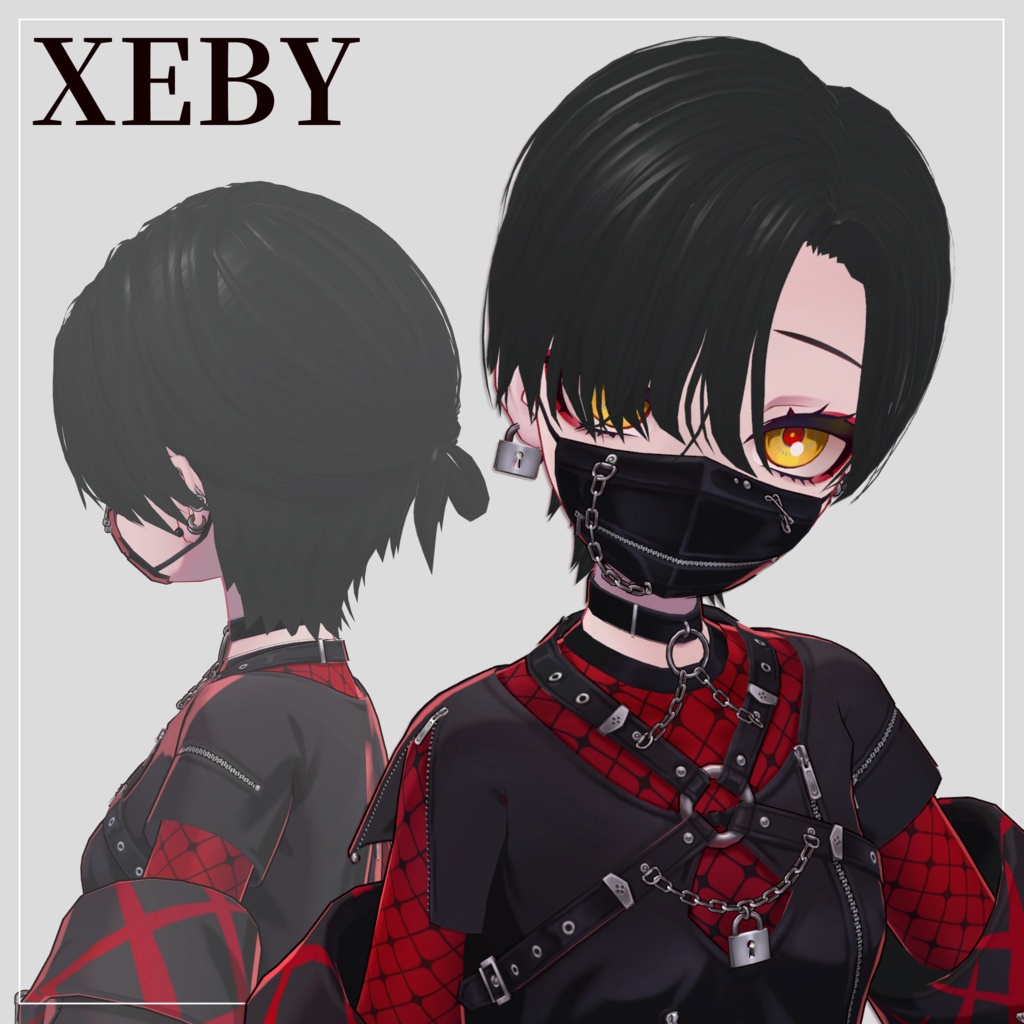 【8アバター対応】Soft Center Half-Up