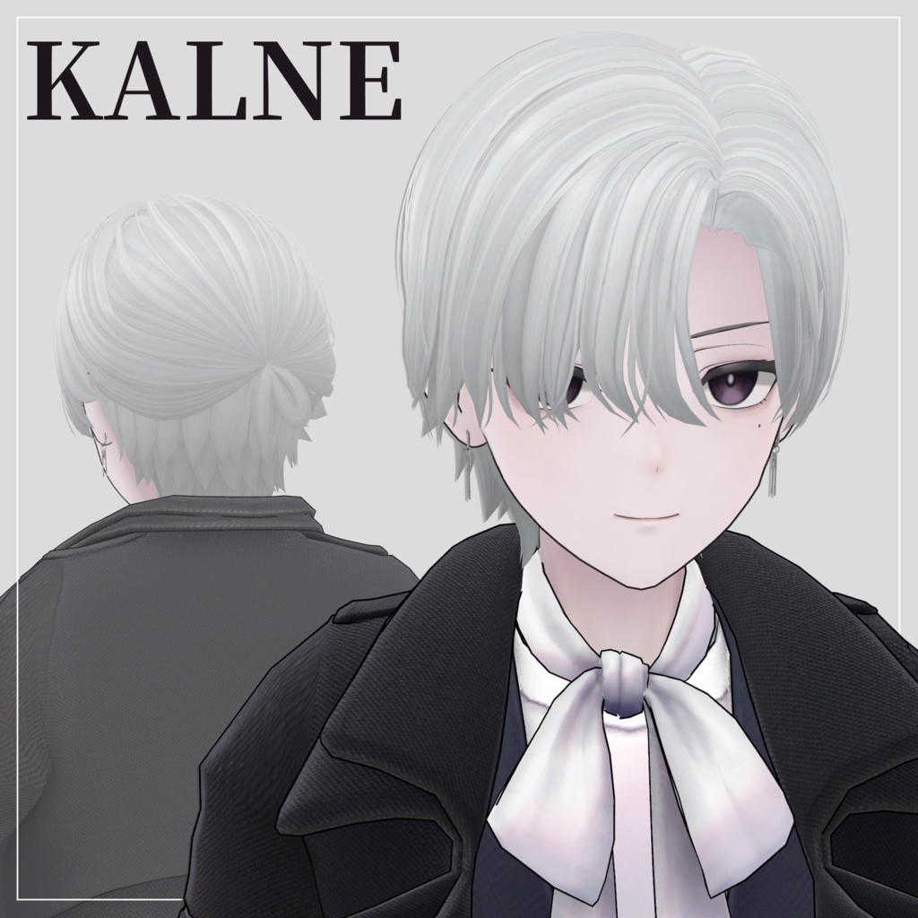 【8アバター対応】Soft Center Half-Up