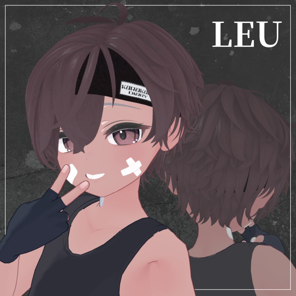 【10アバター対応】Airy Band Hair