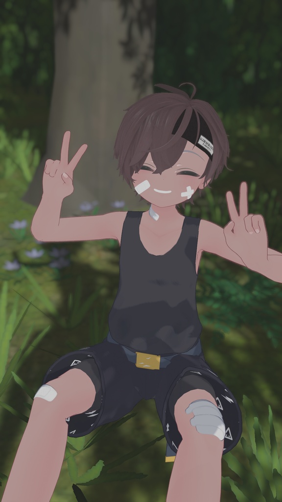 【10アバター対応】Airy Band Hair