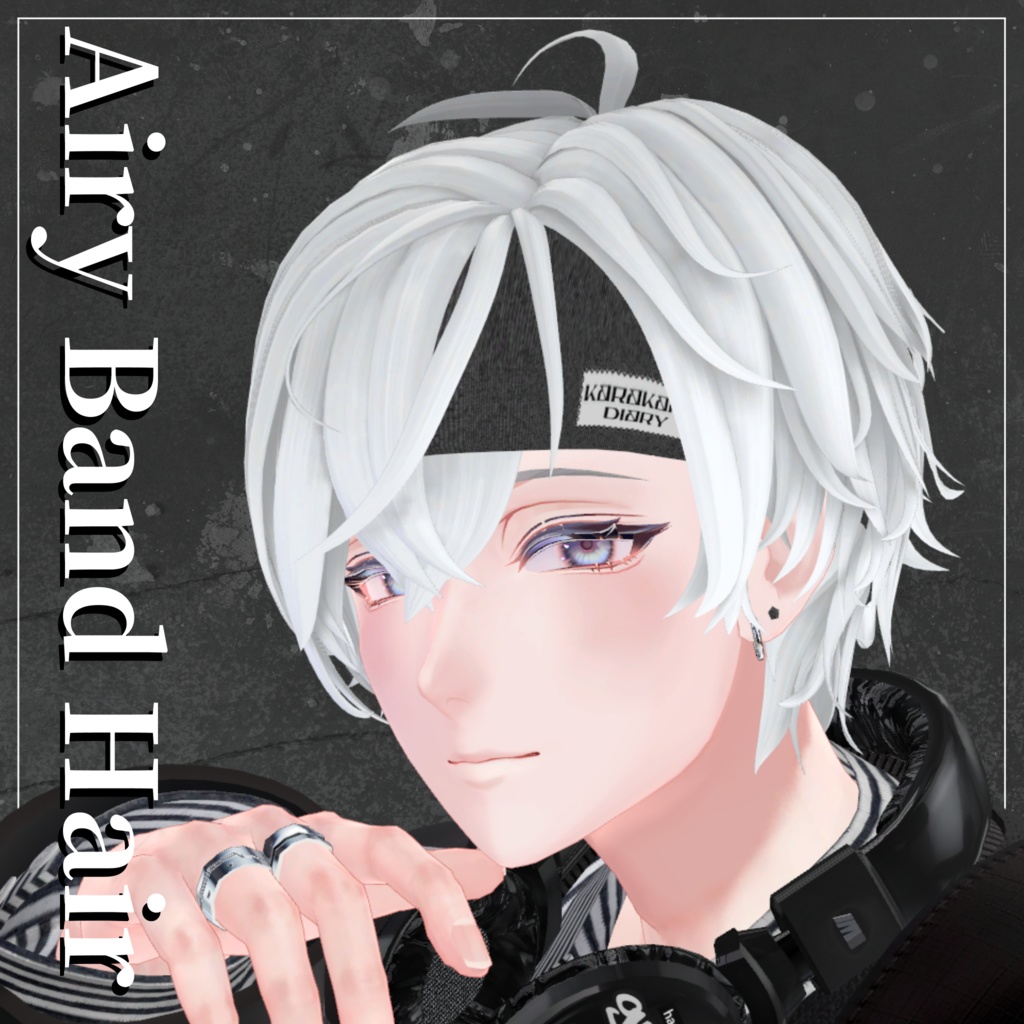 【10アバター対応】Airy Band Hair